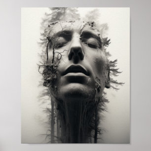 Doppelbelichtung Fotografie Ruhige Spuren von Hum Poster