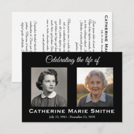 Doppelbild für Beerdigung oder Gedenkfeier