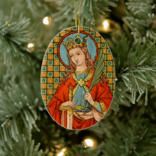 Doppelbild St. Barbara (JP 01) Keramikornament