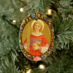 Doppelbild St. Stephan der Proto-Martyrer (PM 08) Keramik Ornament