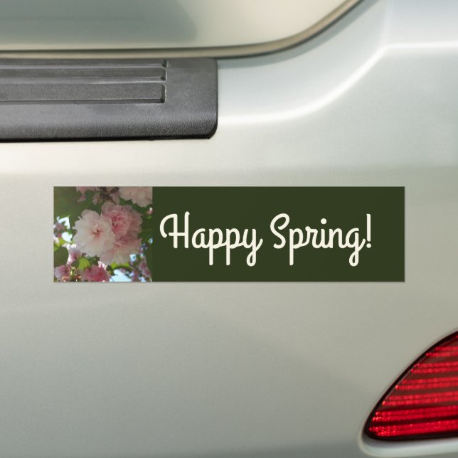 Doppelblühende Kirschbaum I Frühjahrsblüte Autoaufkleber (Auf Auto)