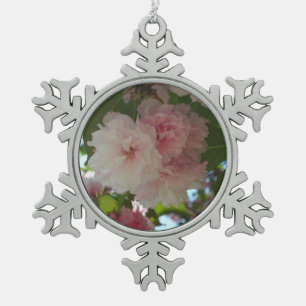 Doppelblühende Kirschbaum I Frühjahrsblüte Schneeflocken Zinn-Ornament