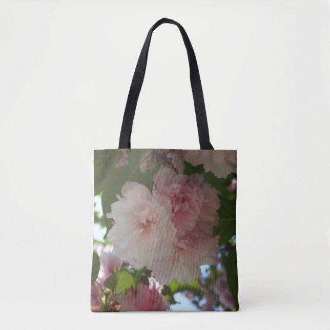 Doppelblühende Kirschbaum I Frühjahrsblüte Tasche (Vorderseite)