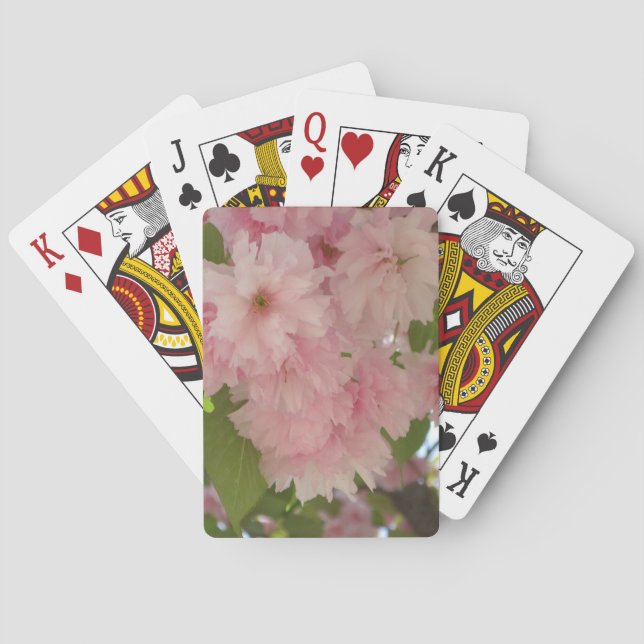 Doppelblühende Kirschbaum II Frühlingsflora Spielkarten (Rückseite)