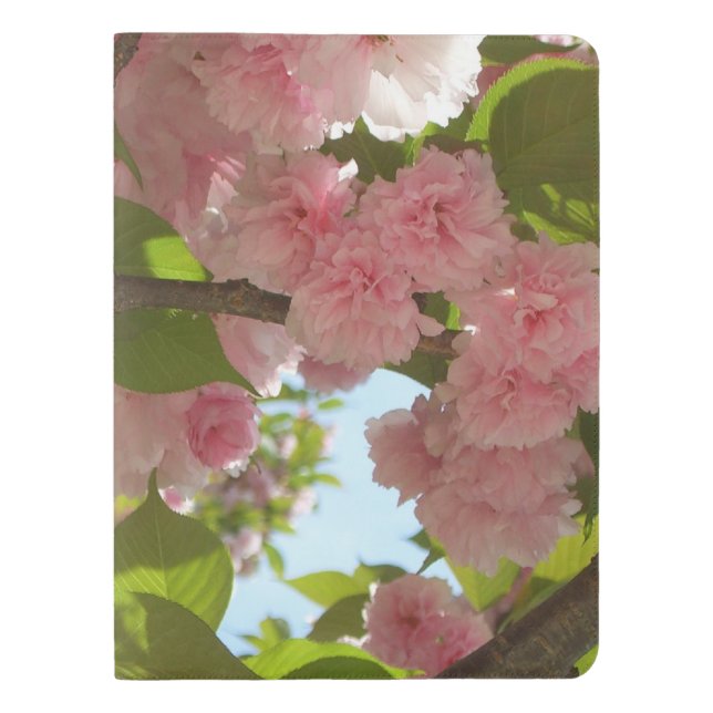 Doppelblühende Kirschbaum III Frühlingsflora Extra Großes Moleskine Notizbuch (Vorderseite)