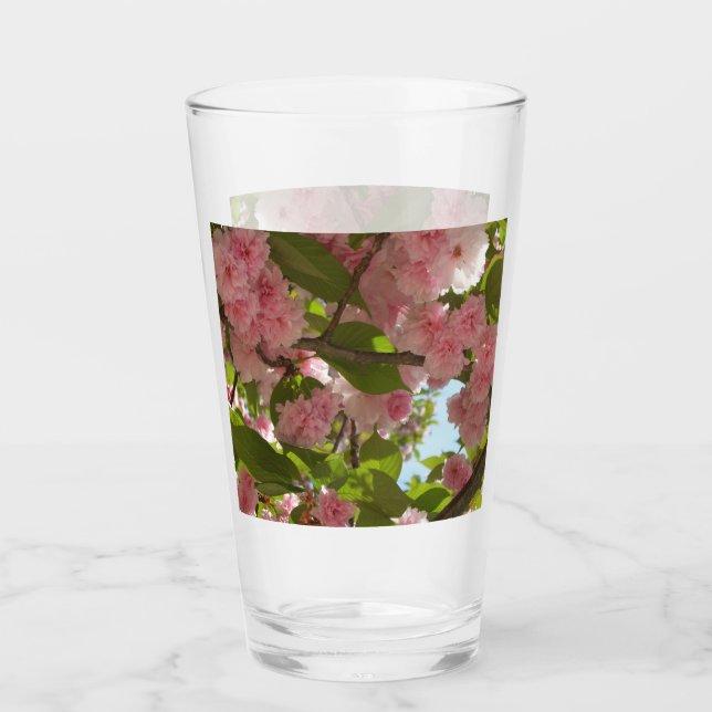 Doppelblühende Kirschbaum III Frühlingsflora Glas (Vorderseite)