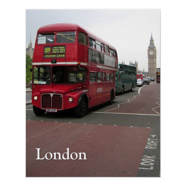 Doppeldecker Bus London Perfect Poster (Vorderseite)
