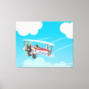 Doppeldecker Leinwanddruck