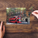 Doppeldeckerroter Bus | West End London Kensington<br><div class="desc">Travel Foto - Doppeldeckerbus in West End - das alte rote Bussymbol von London,  Großbritannien,  Europa</div>