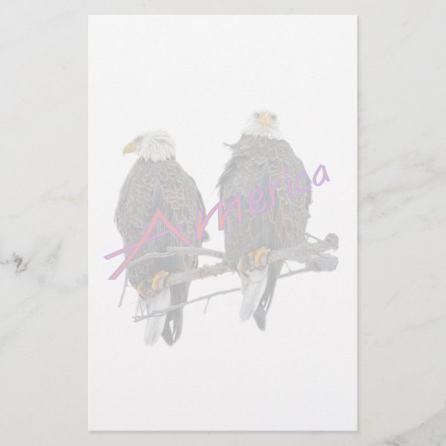 DoppelEagles Amerika Briefpapier (Vorderseite)