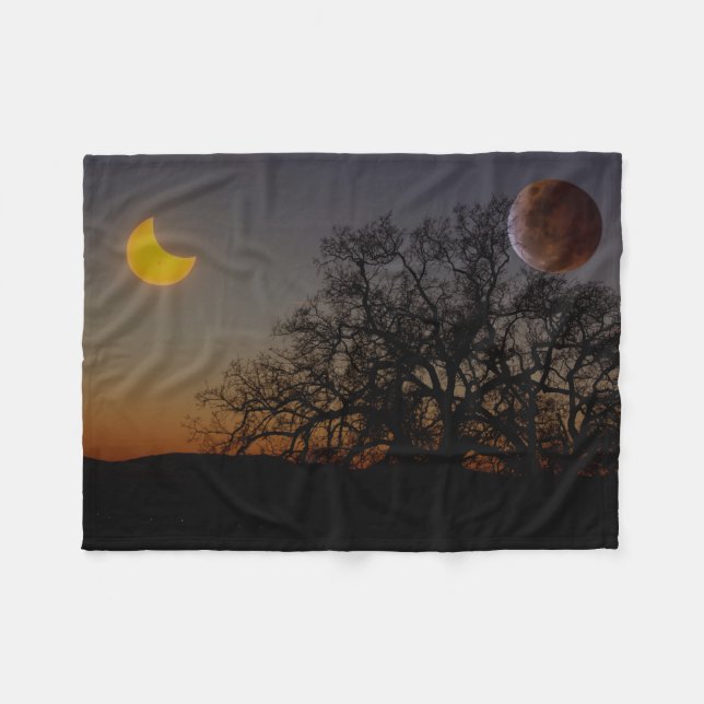 Doppeleklipse-Fleece-Decke Fleecedecke (Vorderseite (Horizontal))