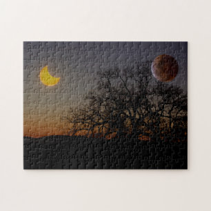 Doppeleklipse-Puzzlespiel