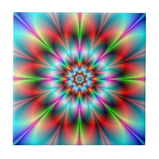 Doppelfliese Blume Fliese (Vorderseite)