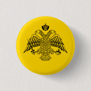 Doppelgehender Adler Byzantinisch und Christliches Button