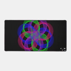 Doppelgeometrischer Schleifenmesh-Maus-Pad-Mat Schreibtischunterlage