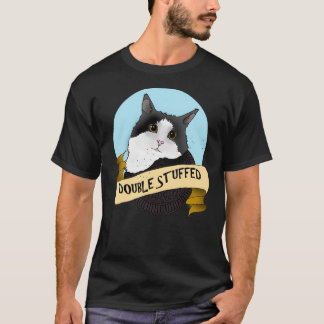 Doppelgestopfte Oreo Tuxedo Katze T-Shirt