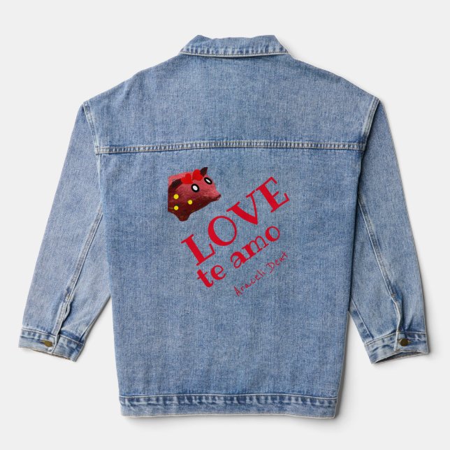 Doppelherz Jeansjacke (Rückseite)