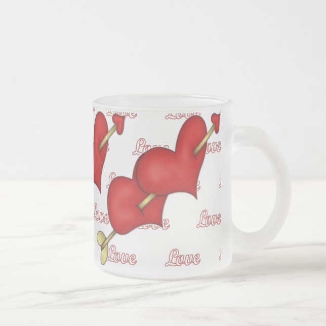 Doppelherz Mattglastasse (Rechts)