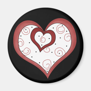 Doppelherzen D1 - Valentinmagazin oder Magnet Lieb