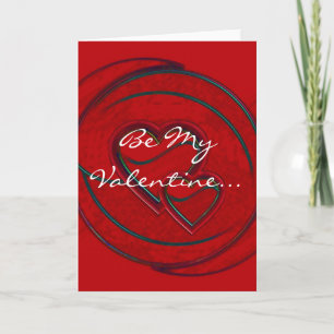 Doppelherzen sind meine Valentine in Weiß I Feiertagskarte