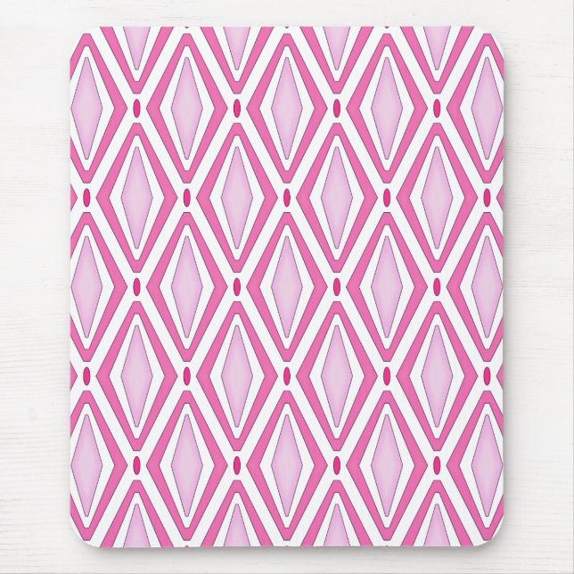 Doppelhintere Diamantpinke Mousepad (Vorne)