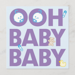 Doppeljungen-Babyparty Einladung