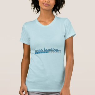 Doppeljungen, die Schwangerschafts-Shirt laden T-Shirt