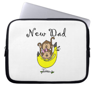 Doppeljungen-und Mädchen-neue Vati-Geschenke Laptopschutzhülle