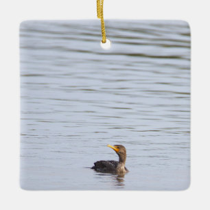Doppelkamm-Kormoran-Schmuck Keramikornament