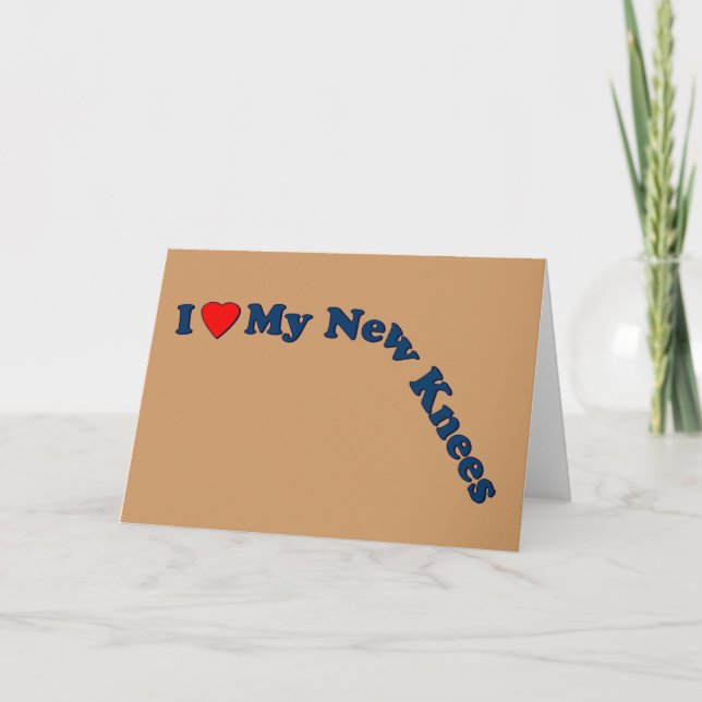 Doppelknie-Ersatzgeschenke | Get Well Karte (Vorderseite)