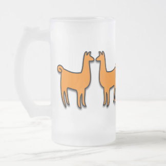 Doppellamas Mattglas Bierglas