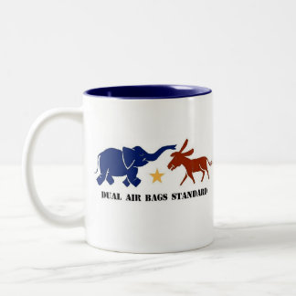 DOPPELLUFTSACK-STANDARDkaffee-TASSEN-REPUBLIKANER Zweifarbige Tasse