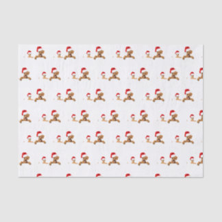 DOPPELN IN Weihnachtsmannmützen Tissue Seidenpapier
