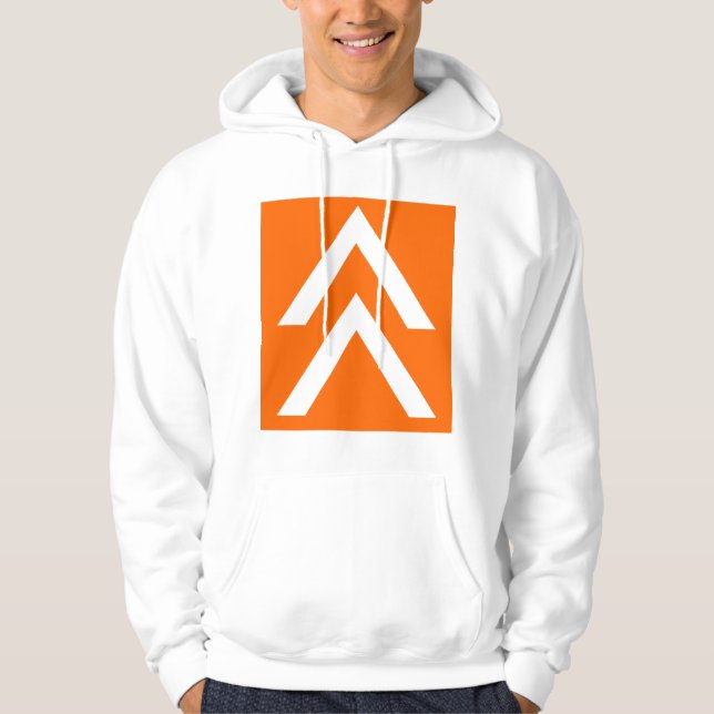 Doppelpfeil Hoodie (Vorderseite)