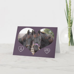 DOPPELpferdeValentinsgruß Feiertagskarte