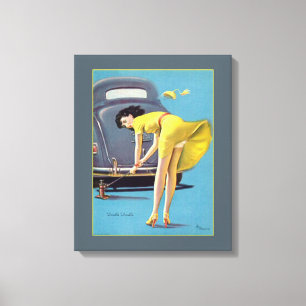 Doppelproblem Leinwanddruck