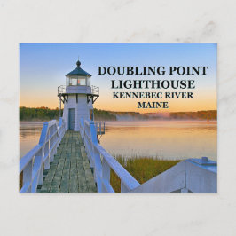 Doppelpunkt Leuchtturm, Maine Postcard Postkarte