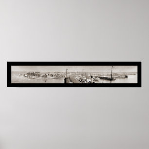 Doppelpunkt-, Panama- u. Schiffs-Foto 1913 Poster