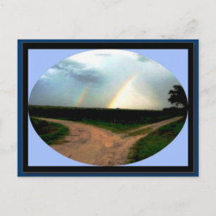 DOPPELRAINBODEN AN DER KREUZFAHRT ZAZZLE POSTCARD POSTKARTE