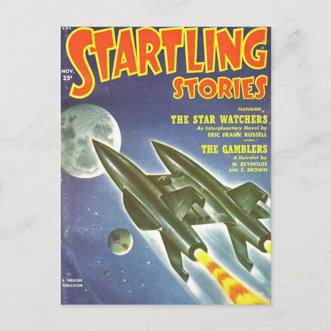 Doppelrakete Postkarte (Vorderseite)