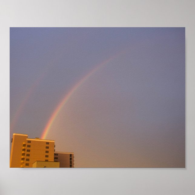 Doppelregenbogen Poster (Vorne)