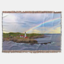 Doppelregenbogen und Leuchtturm Decke