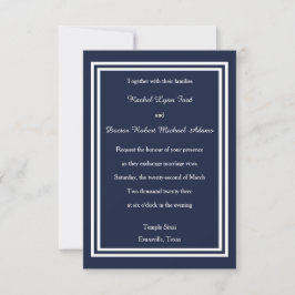 Doppelschiff - Einladung zur Hochzeit 3x5