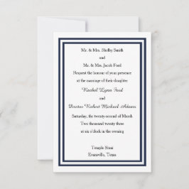 Doppelschiff - Einladung zur Hochzeit 3x5