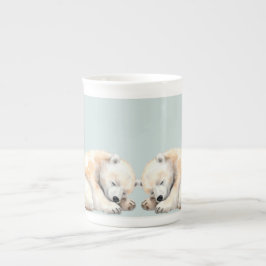Doppelschnecken Twin Baby Dusche Prozellantasse