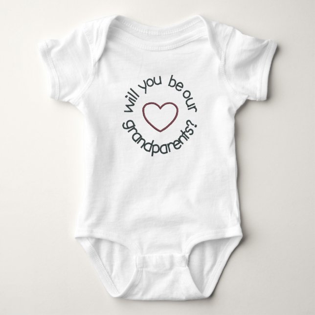 Doppelschwangerschafts-Mitteilung sind Sie UNSERE Baby Strampler (Vorderseite)