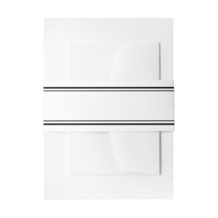 Doppelschwarze Grenzportrait Bauchband Einladungsbanderole