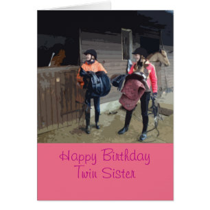 Doppelschwester Geburtstagskarte