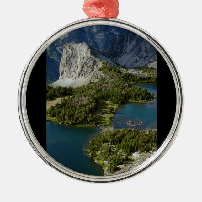 Doppelseen Silbernes Ornament (Vorne)