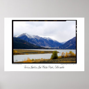 Doppelseen unterhalb La Plata Spitze, Colorado Poster